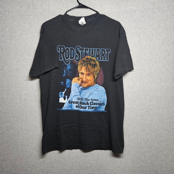 Rod Stewart 2007 Tour Shirt Black Size Large - Picture 1 of 6